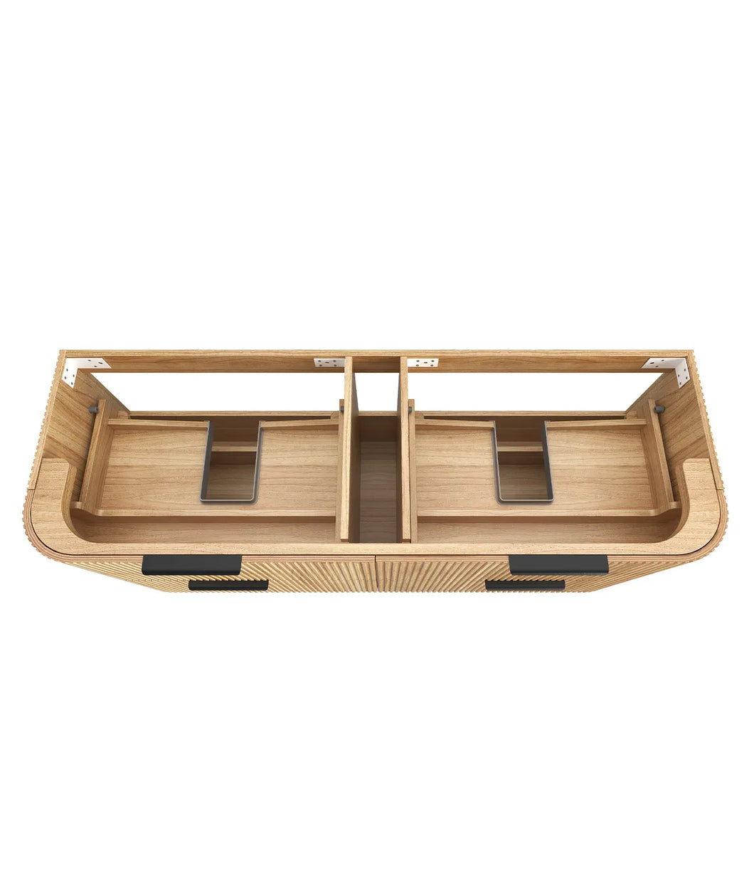 HAVANA 1500MM FLUTED WALL HUNG CURVE VANITY