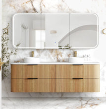 Load image into Gallery viewer, HAVANA 1800MM FLUTED WALL HUNG CURVE VANITY

