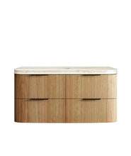 Load image into Gallery viewer, HAVANA 1200MM FLUTED WALL HUNG CURVE VANITY
