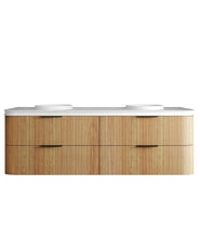 Load image into Gallery viewer, HAVANA 1800MM FLUTED WALL HUNG CURVE VANITY
