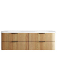 Load image into Gallery viewer, HAVANA 1800MM FLUTED WALL HUNG CURVE VANITY
