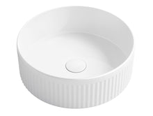 Load image into Gallery viewer, OXFORD FLUTED ROUND BASIN GLOSS WHITE OT3950
