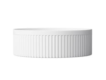 Load image into Gallery viewer, OXFORD FLUTED ROUND BASIN GLOSS WHITE OT3950
