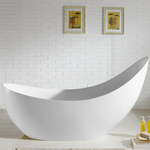 Load image into Gallery viewer, POSH FREESTANDING BATHTUB WITH OVERFLOW GLOSS WHITE

