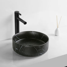 Load image into Gallery viewer, MARBLE BASIN ROUND MATT BLACK I0035MB
