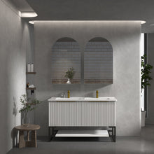 Load image into Gallery viewer, THENA WHITE 1200MM WALL HUNG OR FREE-STANDING VANITY
