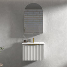 Load image into Gallery viewer, THENA WHITE 600MM WALL HUNG OR FREE-STANDING VANITY
