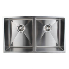 Load image into Gallery viewer, DOUBLE BOWLS TOP/UNDERMOUNT SINK 770x450x215mm
