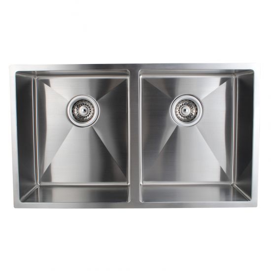 DOUBLE BOWLS TOP/UNDERMOUNT SINK 770x450x215mm