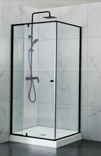 Load image into Gallery viewer, DECO025-01 PIVOT FRAME SHOWER SCREEN 1000x900MM
