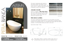 Load image into Gallery viewer, AUTUMN FREESTANDING STONE BATHTUB
