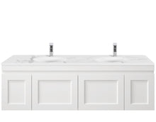 Load image into Gallery viewer, HAMPTON MARK II MATTE WHITE 1500MM VANITY D-bowls
