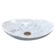 Load image into Gallery viewer, STONE BASIN OVAL MARBLE IS028
