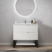 Load image into Gallery viewer, NOOSA MATTE WHITE 900MM WALL HUNG VANITY
