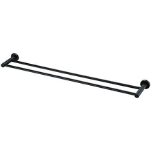 Load image into Gallery viewer, MIR48BK DOUBLE TOWEL RAIL 600MM BLACK
