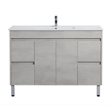 Load image into Gallery viewer, NOVA PLYWOOD 1200MM FREE STANDING VANITY - CONCRETE
