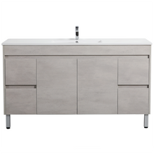 Load image into Gallery viewer, NOVA PLYWOOD 1500MM FREE STANDING VANITY - CONCRETE
