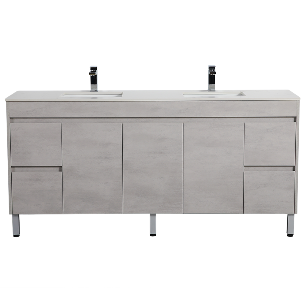 NOVA PLYWOOD 1800MM FREE STANDING VANITY (CABINET ONLY) - CONCRETE