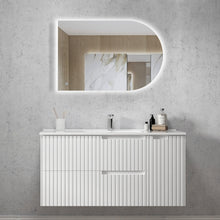 Load image into Gallery viewer, NOOSA MATTE WHITE 1200MM WALL HUNG VANITY
