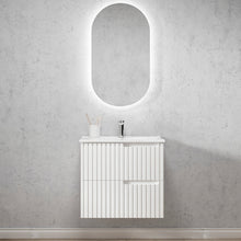 Load image into Gallery viewer, NOOSA MATTE WHITE 600MM WALL HUNG VANITY
