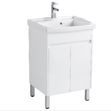 Load image into Gallery viewer, LAUNDRY CERAMIC TUB PVC CABINET
