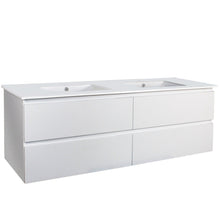 Load image into Gallery viewer, QUBIST MATT WHITE 1200MM WALL HUNG VANITY
