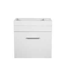 Load image into Gallery viewer, QUBIST MATT WHITE 500MM WALL HUNG VANITY
