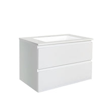 Load image into Gallery viewer, QUBIST MATT WHITE 900MM WALL HUNG VANITY
