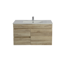 Load image into Gallery viewer, BERGE WHITE OAK 750MM WALL HUNG VANITY NARROW
