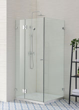 Load image into Gallery viewer, FRAMLESS SHOWER SCREEN L SHAPE CHROME
