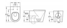 Load image into Gallery viewer, AVIS IN-WALL RIMLESS TOILET PAN
