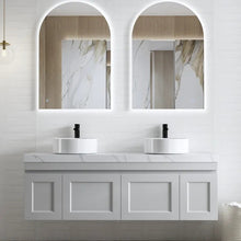 Load image into Gallery viewer, HAMPTON MARK II MATTE WHITE 1500MM VANITY D-bowls
