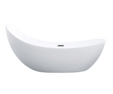 Load image into Gallery viewer, POSH FREESTANDING BATHTUB WITH OVERFLOW GLOSS WHITE
